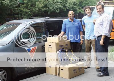 Operation Backpack From left to Right: Ted Ferguson, Robin Gordon, and Jesse Bodine. Photo By: Anne Cunningham