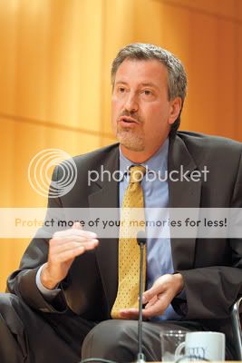 Bill de Blasio worked in the Dinkins Administration as an assistant to the deputy mayor, where he met his wife, Chirlane McCray. Photo by Andrew Schwartz