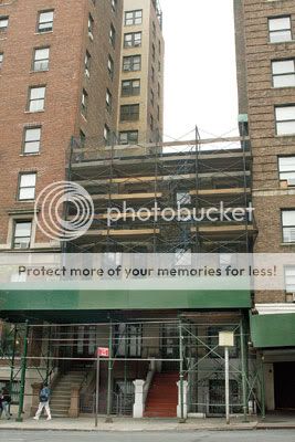 These two brownstones will be torn down this summer. Photo by Andrew Schwartz