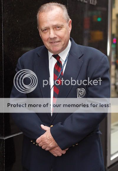 During the blackout of 2003, James Grega manned the lobby at 1155 Sixth Ave. for 72 consecutive hours. Photo by Andrew Schwartz