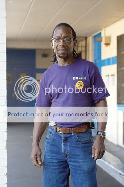 With 16 years at P.S. 45 and his time at private companies, Walter McQueen has nearly 30 years of experience in the cleaning business. Photo by Andrew Schwartz