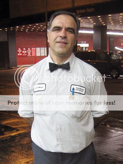 Last winter, Agron Osmani stayed at work until 3:30 a.m. clearing Paramount Plaza of snow. Photo by Janet Lawrence