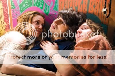 What was in the brownies? Demetri Martin tries to get a little free love from Kelli Garner and Paul Dano in Taking Woodstock.